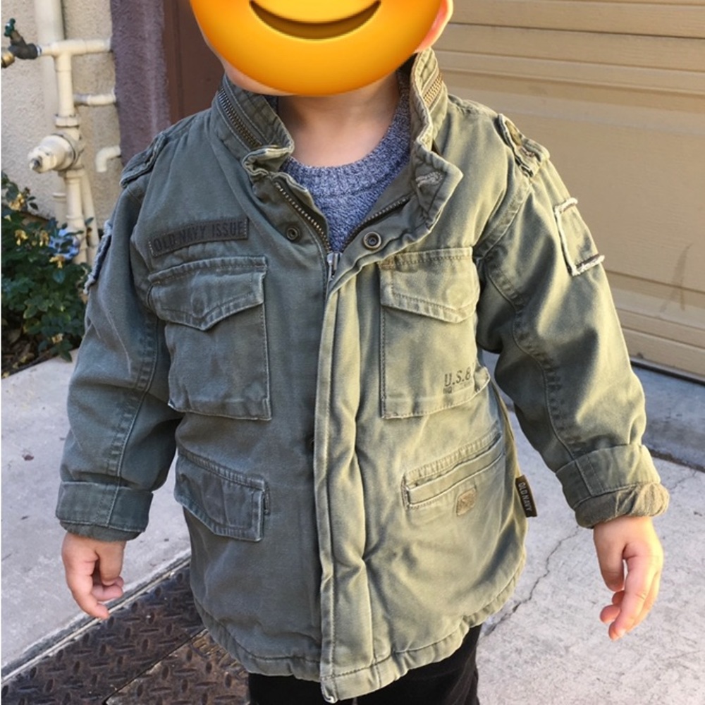 Old Navy Military Army Green Bomber Jacket 2T (like Gap, Zara)